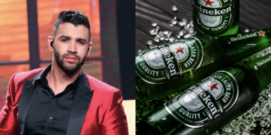 Bilionário, Gusttavo Lima é dono de empresa, rival da Heineken (Reprodução/Montagem TV Foco)