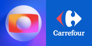 Logo da Globo e Carrefour (Reprodução/Montagem TV Foco)