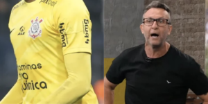 Jogador Corinthians e Craque Neto (Reprodução/Montagem TV Foco)
