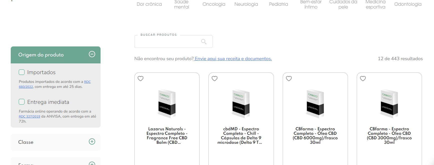 Produtos da empresa Cannect estão disponíveis para venda (Foto Reprodução/Internet)