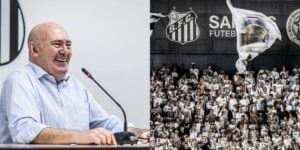Andres Rueda, presidente do Santos (Foto - Montagem TV Foco).