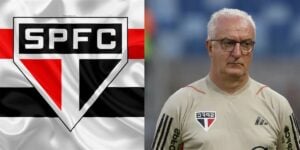 Bandeira do São Paulo e Dorival Junior - Foto Reprodução Internet