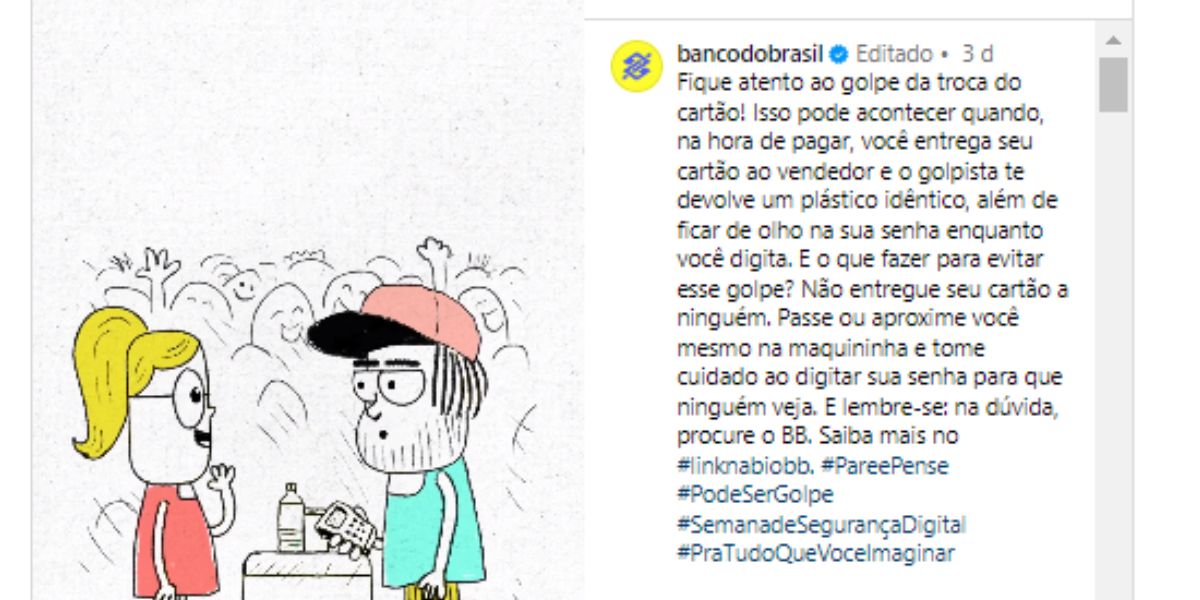 Comunicado do Banco do Brasil - Foto: Reprodução Comunicado do Banco do Brasil - Foto: Reprodução