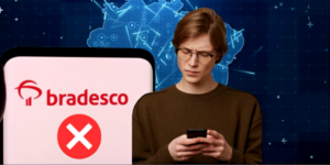 Serviço essencial do Bradesco acabou suspenso no país levando clientes ao choque (Foto Reprodução/Montagem/Tv Foco)