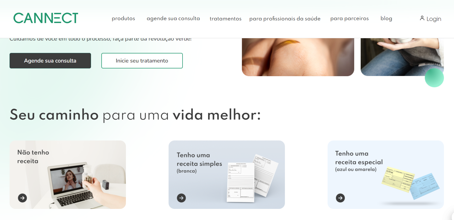 Site oficial da Cannect ainda está ativo (Foto Reprodução/Internet)