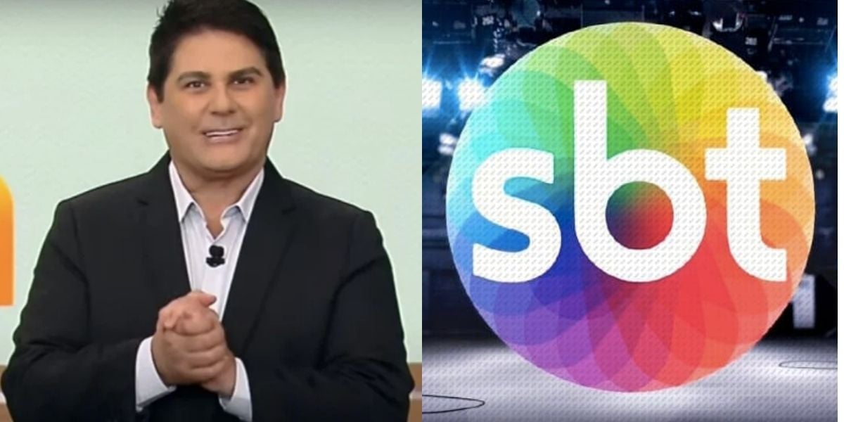 César Filho no Hoje Em Dia e logo do SBT (Fotos: Reproduções / Record / Internet)