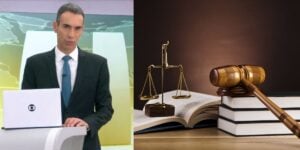 César Tralli no Jornal Hoje e lei (Fotos: Reproduções / Globo / Internet)