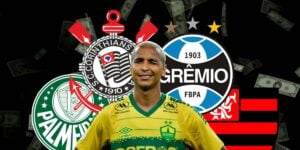 Deyverson, ex-atacante do Palmeiras (Foto - Montagem TV Foco).