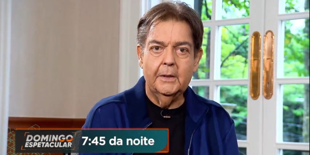 Faustão em entrevista ao Domingo Espetacular - Foto: Reprodução/Internet