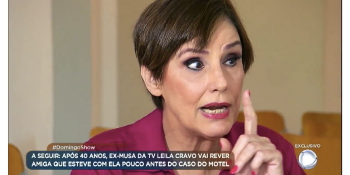 Leila Cravo no Domingo Show (Foto: Reprodução / Record)