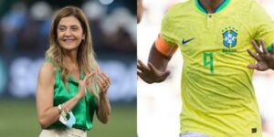 Leila Pereira, presidente do Palmeiras (Foto - Montagem TV Foco)