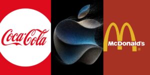 Logo da Coca-Cola, Apple e McDonald's (Reprodução - Internet)