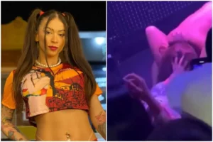 Mc Pipokinha faz sexo oral no palco - Foto Internet