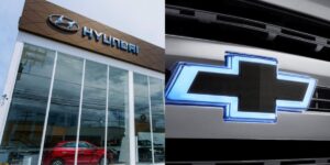 O fim cruel de carro popular da Hyundai ao ser humilhado por modelo da Chevrolet - Montagem: TVFOCO