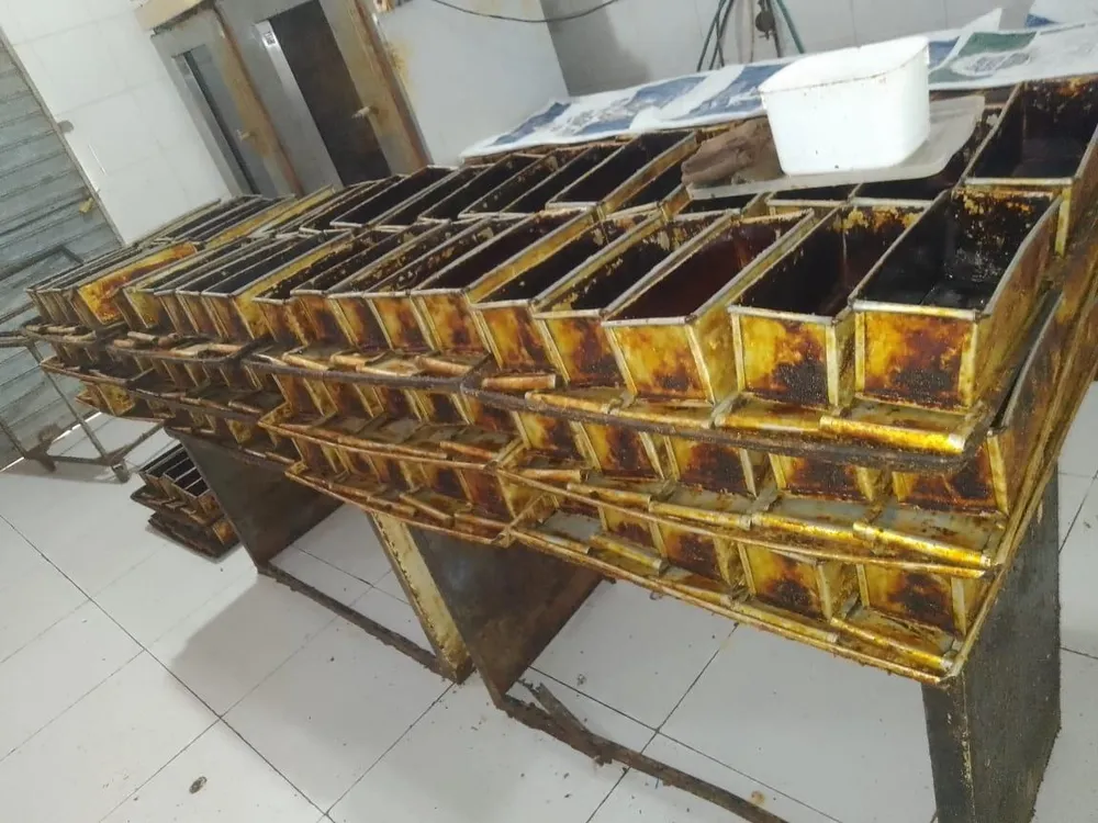 Padaria que foi interditada durante fiscalização da Vigilância Sanitária em Maceió, no estado de Alagoas - Foto Reprodução g1