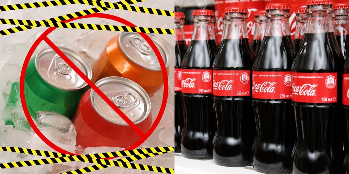 Refrigerante proibido e Coca-Cola - Foto Reprodução Internet