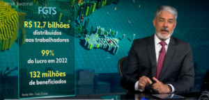 William Bonner no Jornal Nacional - Foto Globo