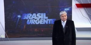 Datena ao vivo no Brasil Urgente (Foto: Reprodução / Band)