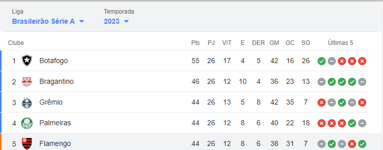 Flamengo no Brasileirão (Foto: Divulgação)