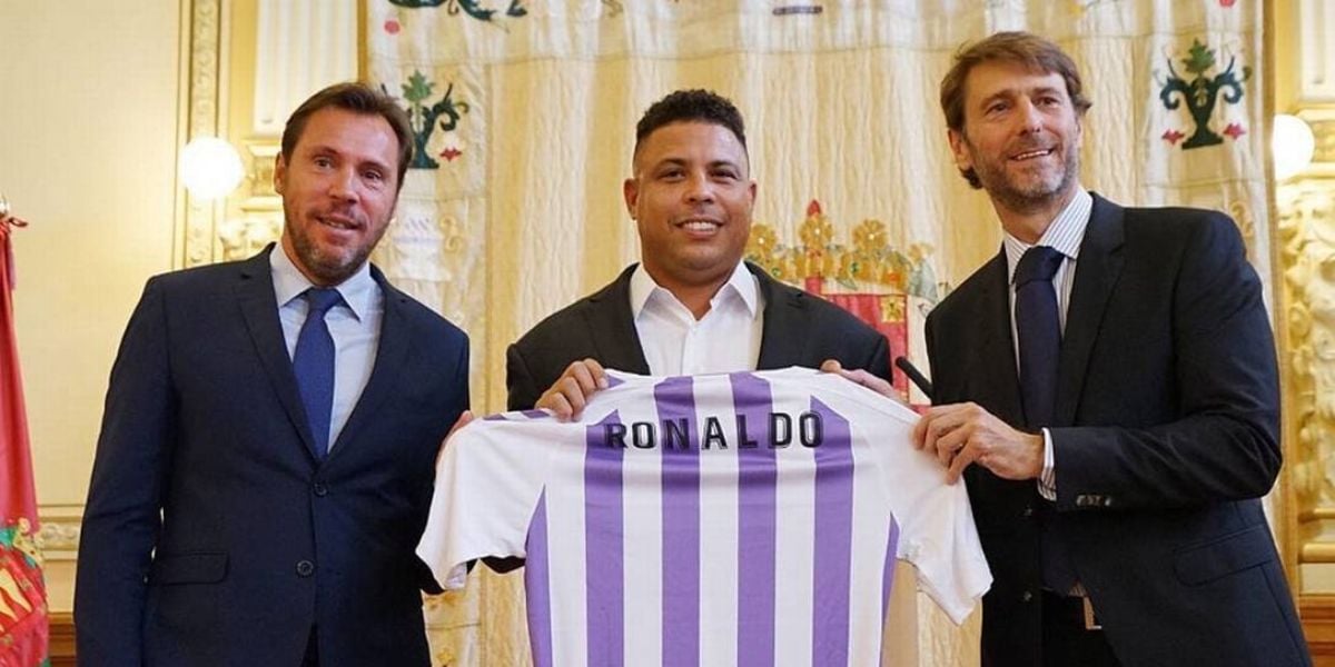 Ronaldo quando comprou o Valladolid - (Foto: Internet)