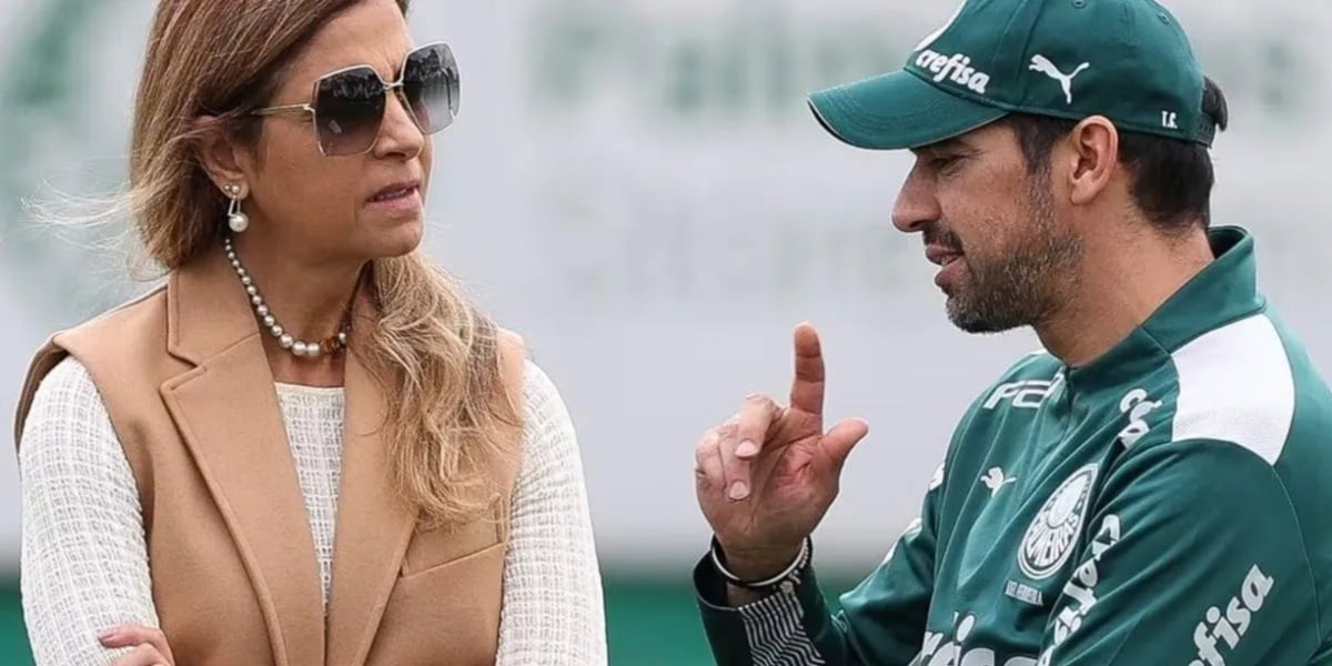 Leila Pereira e Abel Ferreira no Palmeiras (Foto: Reprodução/ Internet)