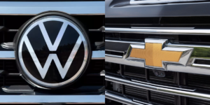 Logo da Chevrolet / Logo da Volkswagen - Montagem TVFOCO