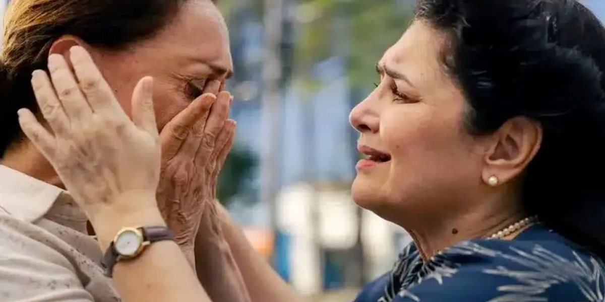 Agatha e Angelina em Terra e Paixão (Foto: Reprodução, Globo)