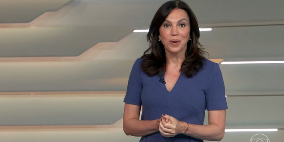 Ana Paula Araújo no Bom Dia Brasil (Foto: Reprodução / Globo)