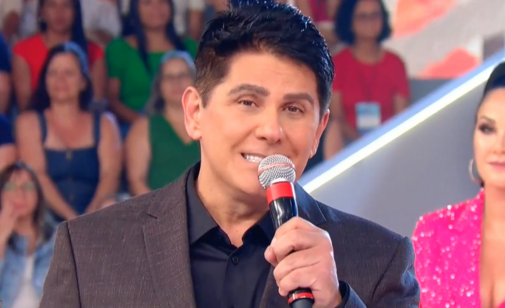 César Filho durante o Teleton no SBT- Foto: Reprodução/SBT