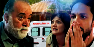 Antônio apresenta quadro grave de saúde e desespera Luigi e Petra, em Terra e Paixão, novela da Globo (Foto Reprodução/Montagem/Tv Foco)