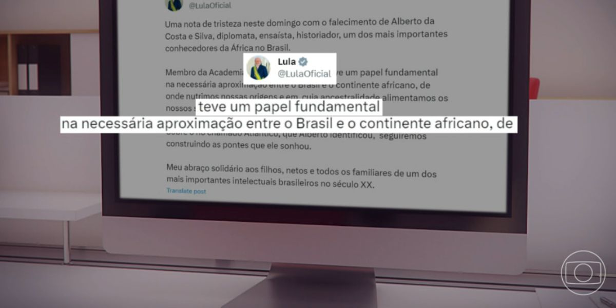 Comunicado de Lula (Foto: Reprodução / Bom Dia Brasil da Globo)