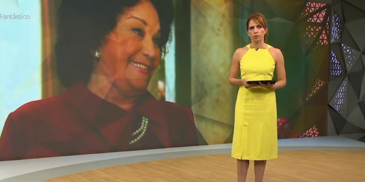 Lolita Rodrigues e Poliana Abritta no Fantástico (Foto: Reprodução / Globo) 
