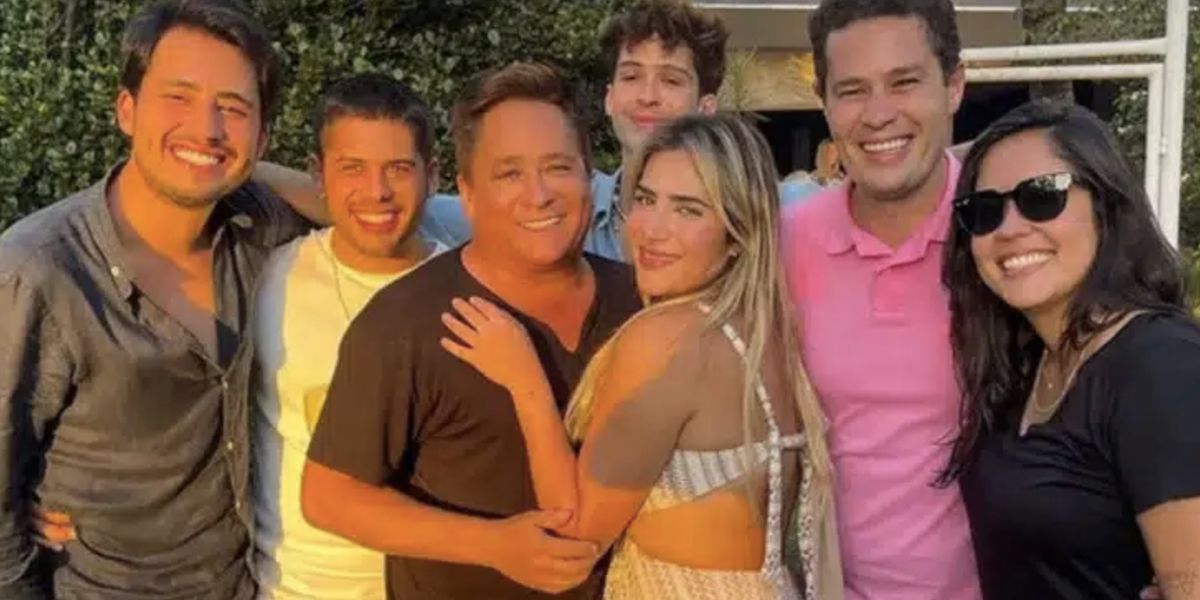 Leonardo e filhos (Foto: Reprodução / Instagram)