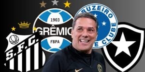 Luxemburgo e times brasileiros (Foto - Montagem TV Foco).