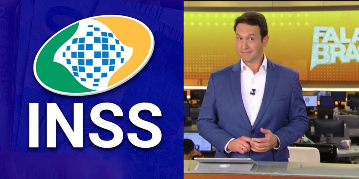 O anúncio feito por âncora da Record ao paralisar jornal e confirmar ÓTIMA notícia do INSS - Montagem: TVFOCO