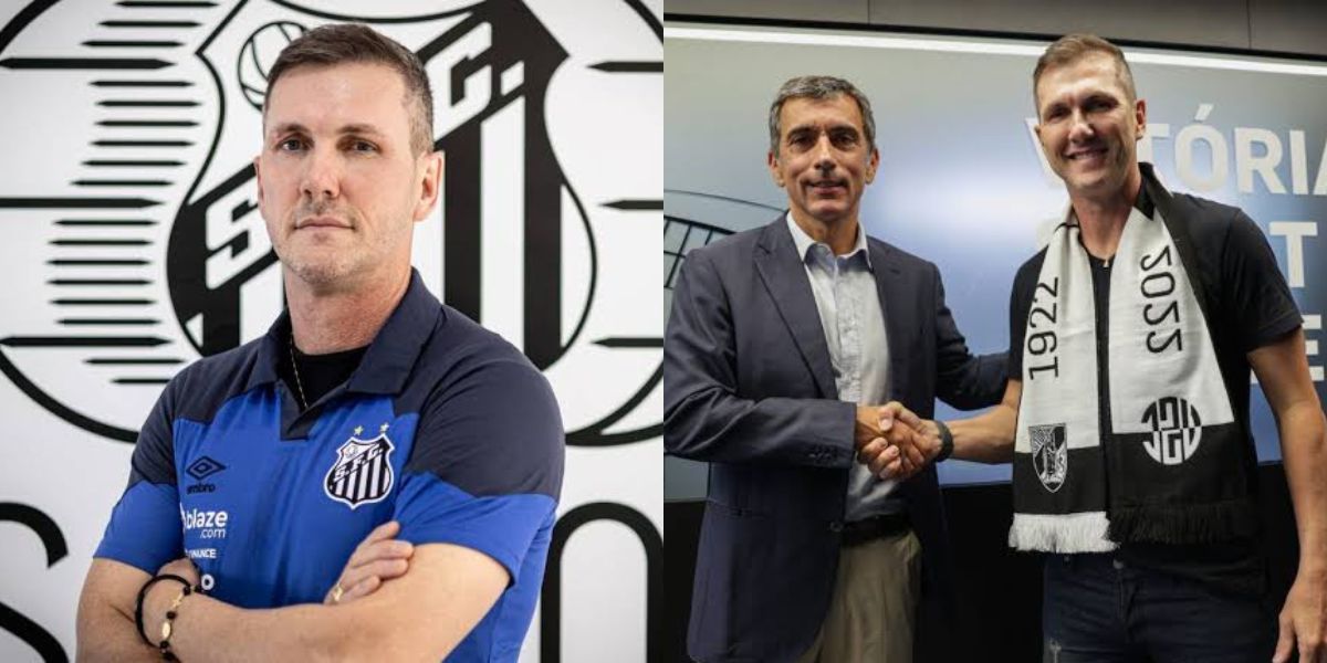 Paulo Turra, técnico de futebol que passou pelo Santos (Foto - Montagem TV Foco)