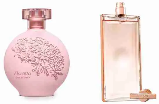 Indôle da Lancôme se assemelha ao Floratta Love Flower (Foto: Reprodução/ Internet)
