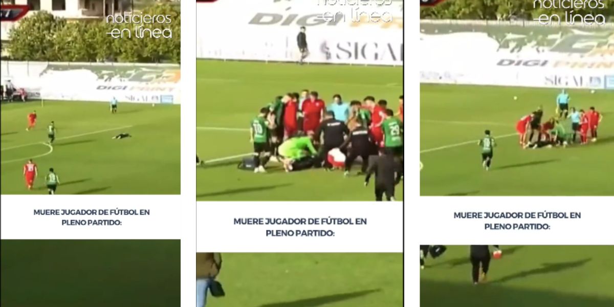 Raphael Dwamena desmaiado no campo (Foto: Reprodução / Twitter)