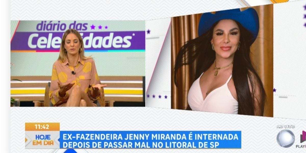 Ticiane Pinheiro e Jenny Mirando no Hoje Em Dia   (Foto: Reprodução / Record)