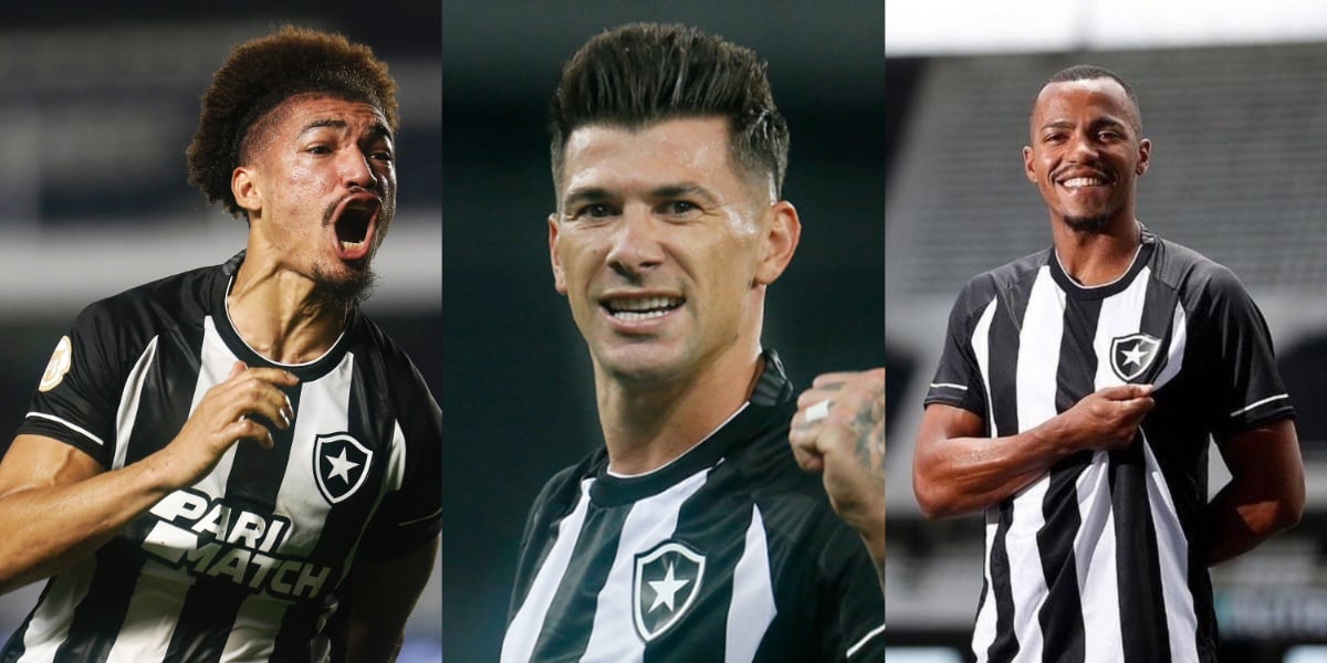  Adryelson, Victor Cuesta e Marlon Freitas serão desfalques no Botafogo - (Foto: Reprodução / Internet)