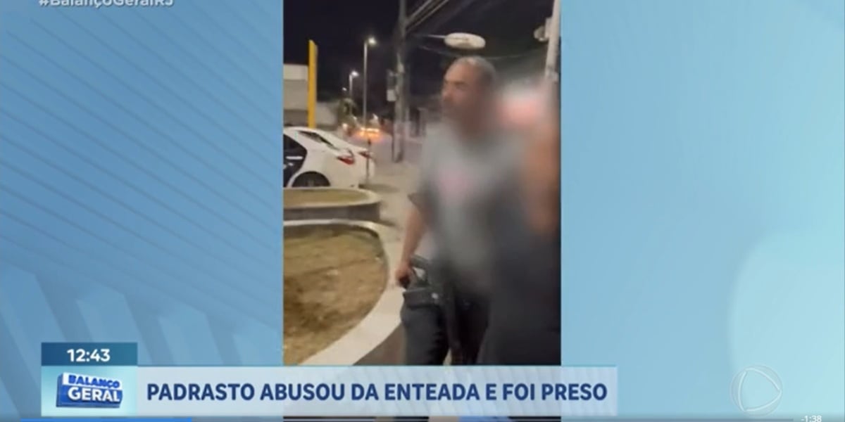 Padrasto é preso por estuprar enteada após a mãe da vítima ter sofrido AVC - Foto: Record