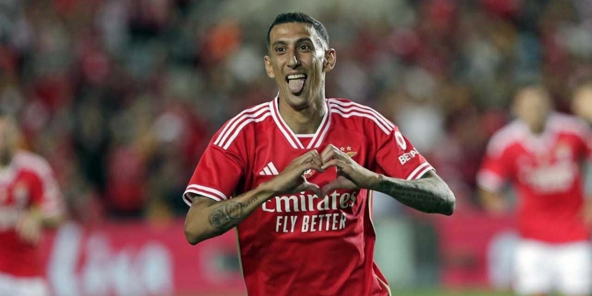 Di Maria tem contrato com o Benfica até junho de 2024 (Reprodução: Internet)
