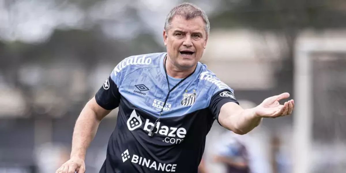 Diego Aguirre comandou o Santos por apenas 5 jogos (Reprodução: Internet)