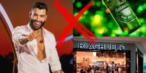 Gusttavo Lima dono de empresas rivais da Riachuelo e Heineken (Reprodução: Montagem TV Foco)