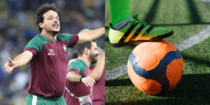 Diniz do Fluminense comemora adeus de camisa 9 (Reprodução/Montagem TV Foco)