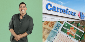 André Marques é dono de rival do Carrefour e ganhador da Mega-Sena (Reprodução/Montagem TV Foco)