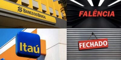 Banco do Brasil, Itaú, falência e loja fechada (Fotos: Reproduções / internet)