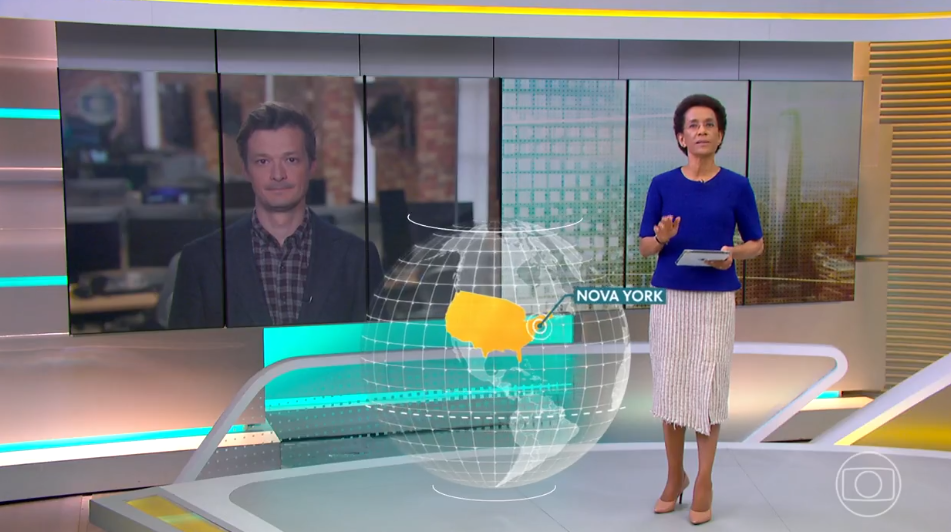 Zileide Silva, na bancada do JH, da Globo (Foto Reprodução/Internet)