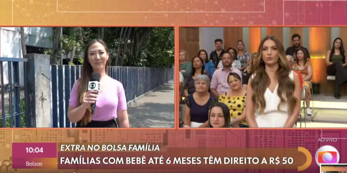 Juju Massoka e Patrícia Poeta no Encontro (Foto: Reprodução / Globo)