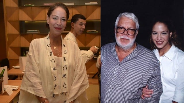 Júlia Almeida e seu pai, Maneco - Foto Reprodução Internet